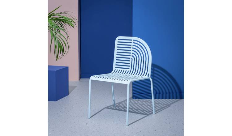 Habitat 60 Lucinda Metal Garden Chair - Blue