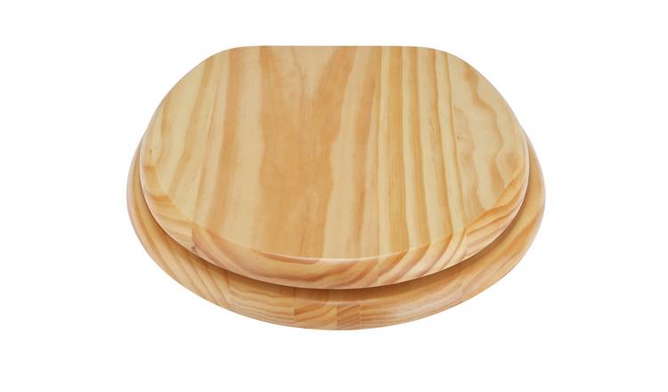 Wood toilet shop lid