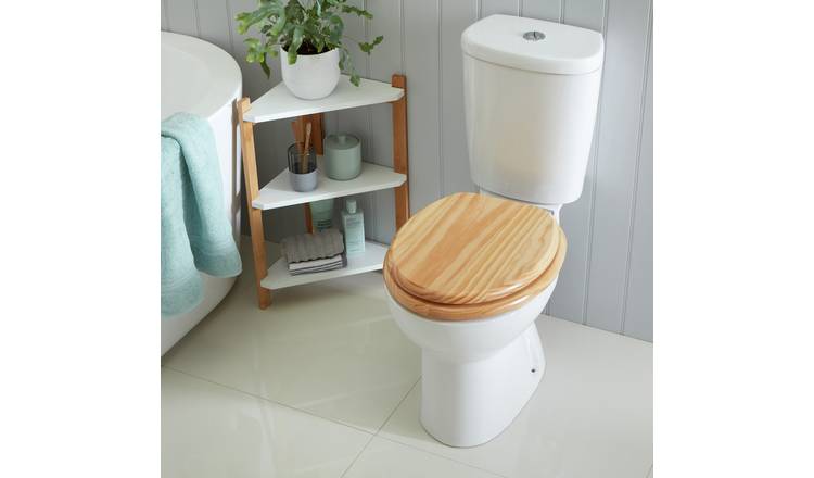 Argos Home Moulded Wooden Toilet Seat 