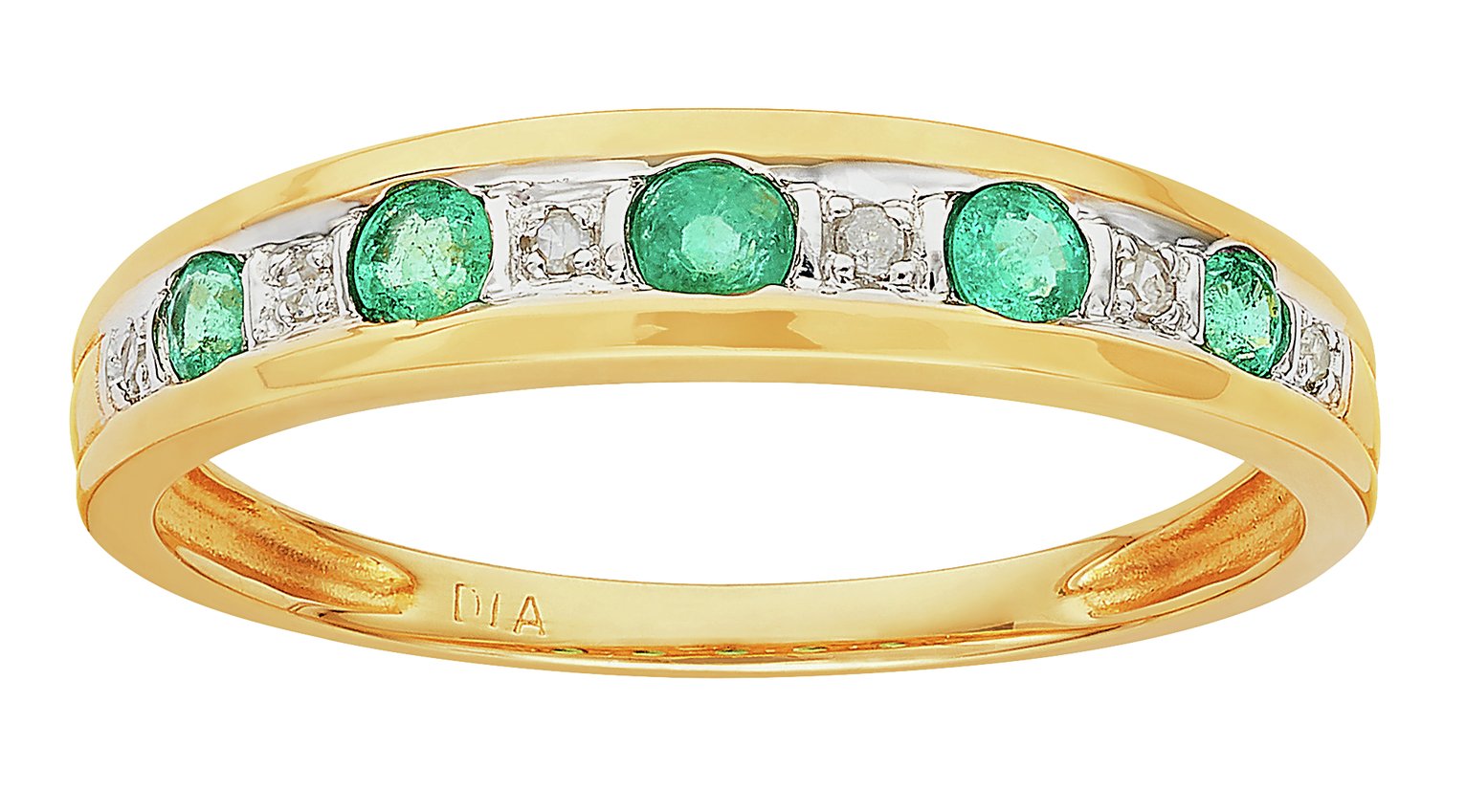 Revere 9ct Gold Emerald & Diamond Eternity Ring Review