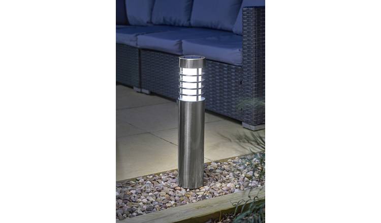 Smart Solar White Solar Bollard Lights - Set of 2