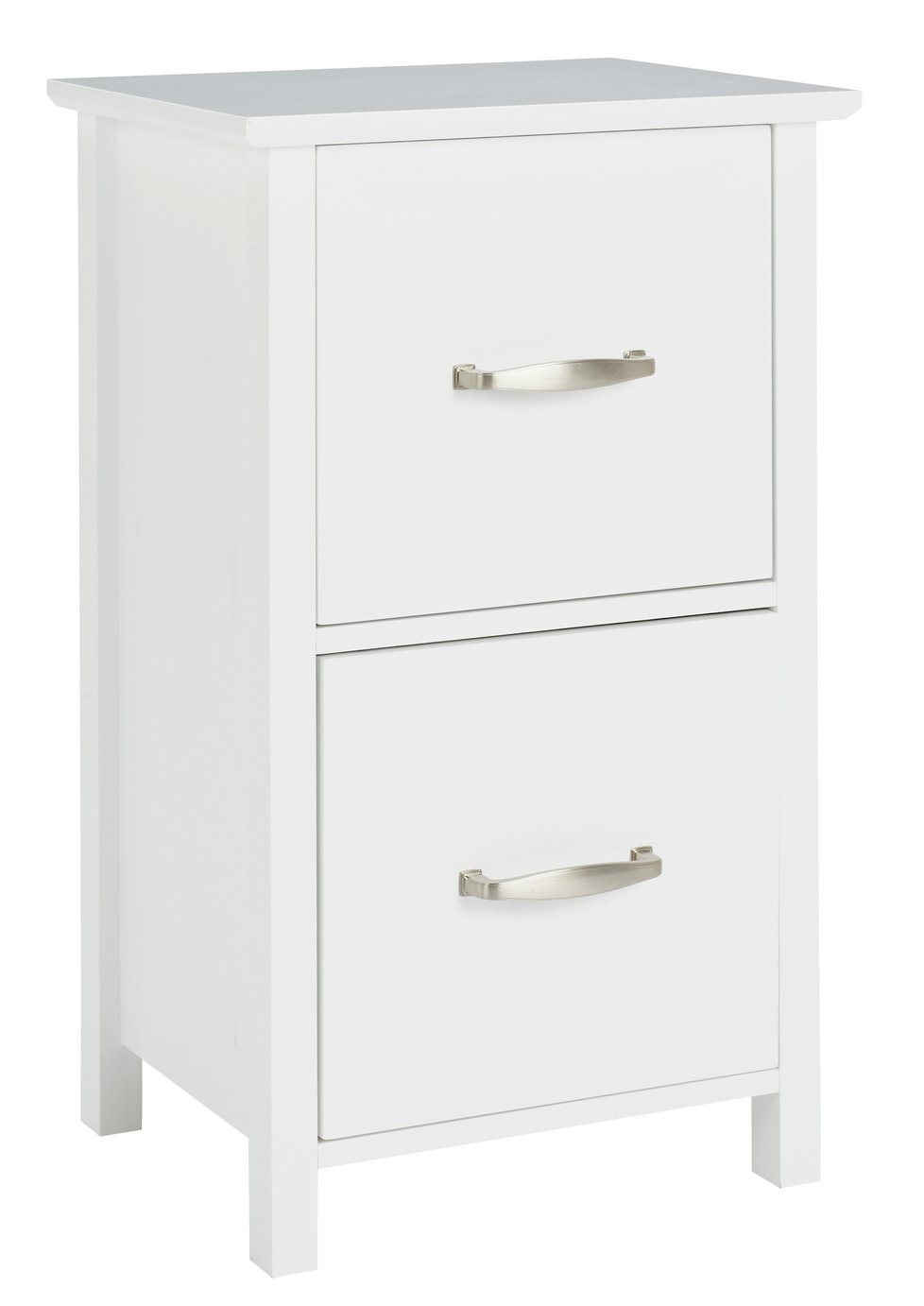 Argos Home Tongue & Groove 2 Drawer Unit - White