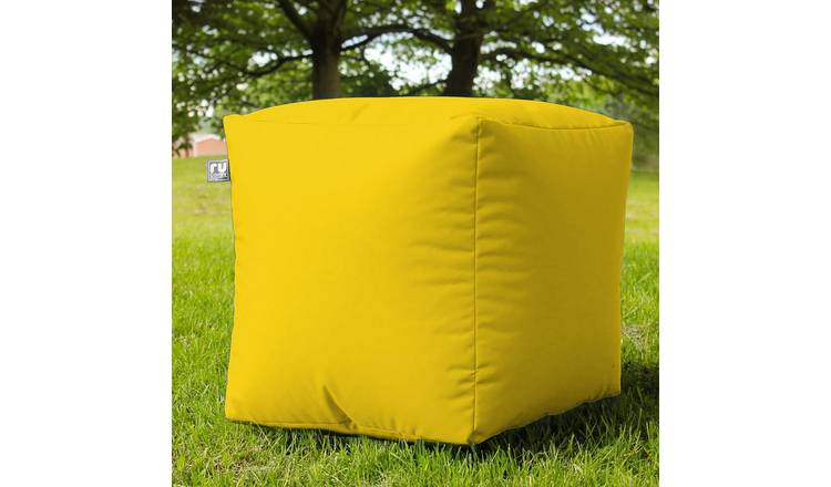 rucomfy Indoor Outdoor Cube Bean Bag - Yellow