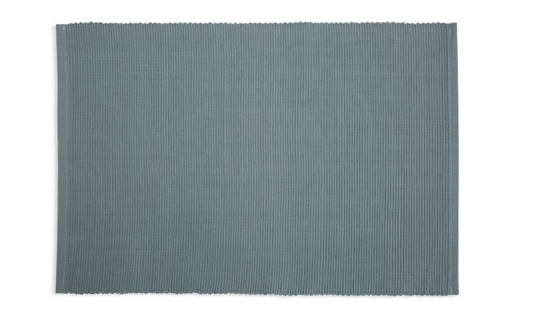 Habitat Ribbed Duck Egg Set of 4 Placemats