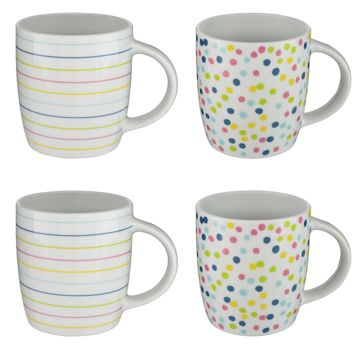 Argos Home Brights Set of 4 Mugs Review