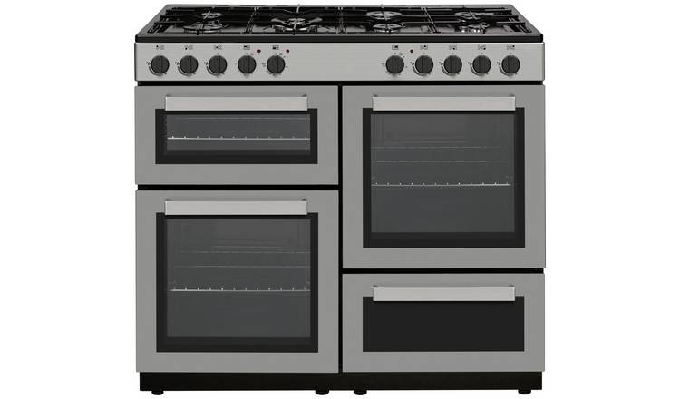 Bush BRC100RDHESSL 100cm Dual Fuel Range Cooker - Silver