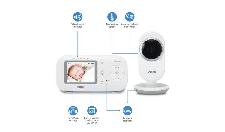 Buy Vtech Vm3 Video 2 4inch Baby Monitor Baby Monitors Argos