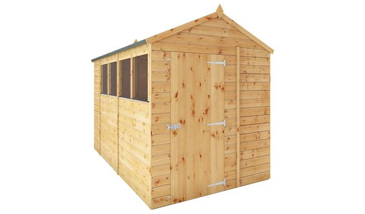 Mercia Shiplap 4  Glazed Windows Apex Shed - 10 x 6ft