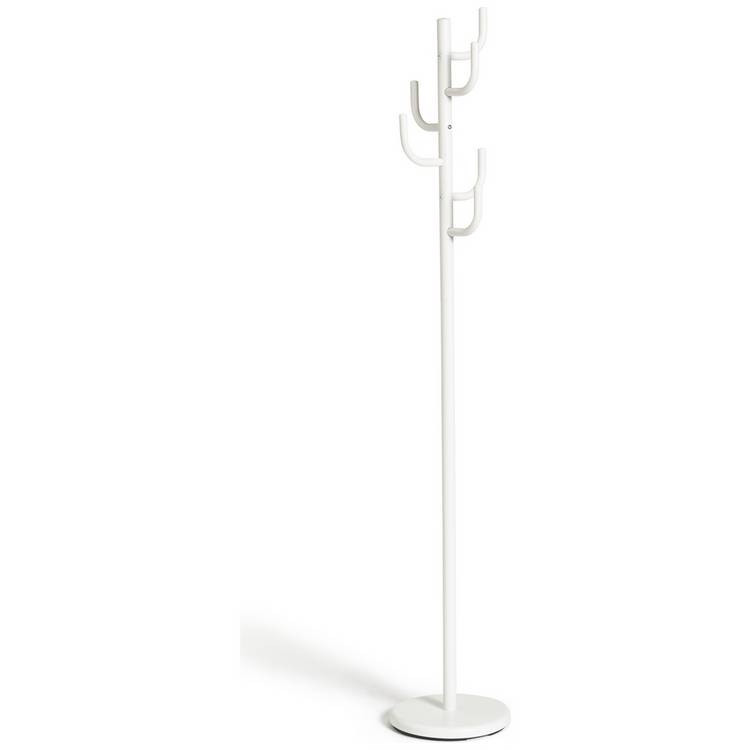 Habitat Steel Coat Stand - White 0