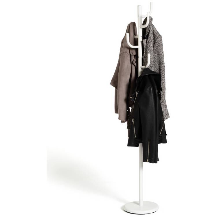 Buy Habitat Steel Coat Stand White Umbrella stands and coat
