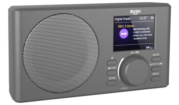 Bush Hampton Dab+ Portable Radio - Grey