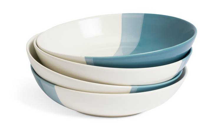 Buy Habitat Dipped 4 Piece Stoneware Pasta Bowls | Bowls | Argos