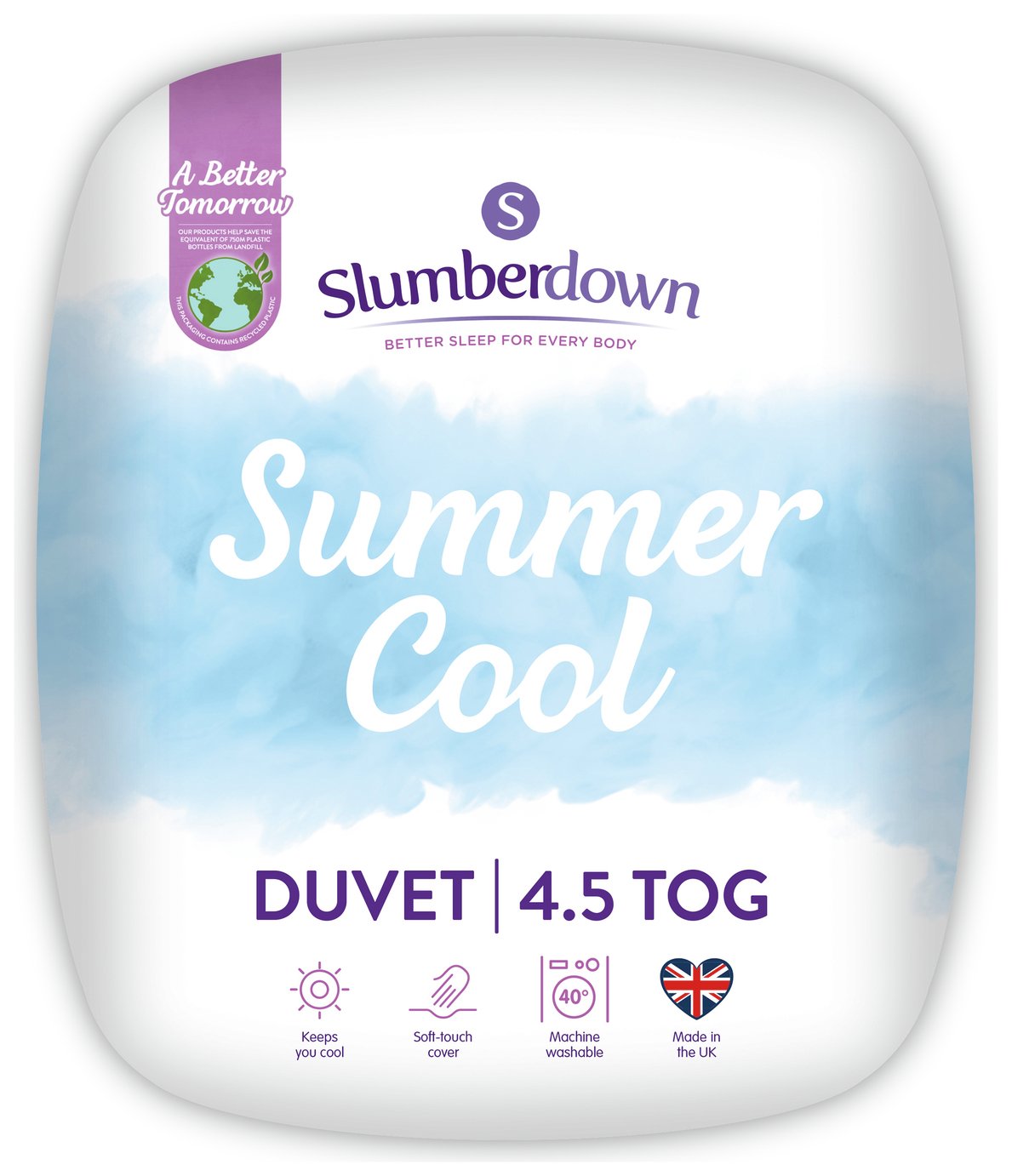 Slumberdown Summer Cool 4.5 Tog Duvet - Superking