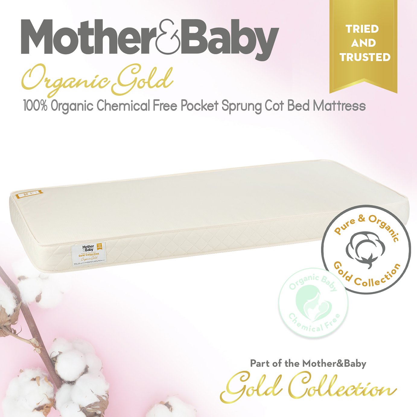 pocket sprung dual sided cotbed mattress