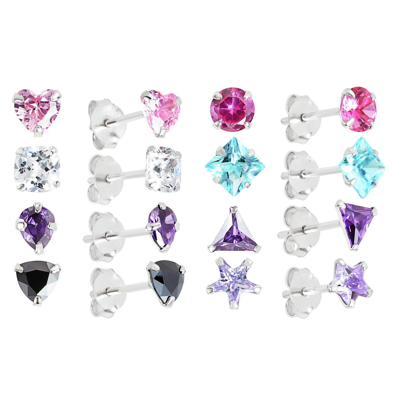 Revere Sterling Silver Shape Stud Earrings