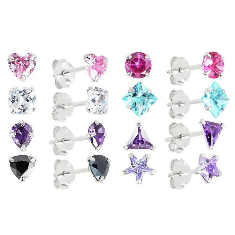 Revere Sterling Silver Shape Stud Earrings 0