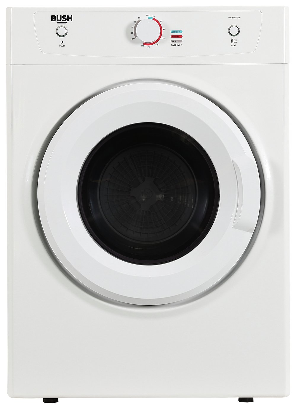 Bush DHB7VTDW 7KG Vented Tumble Dryer - White