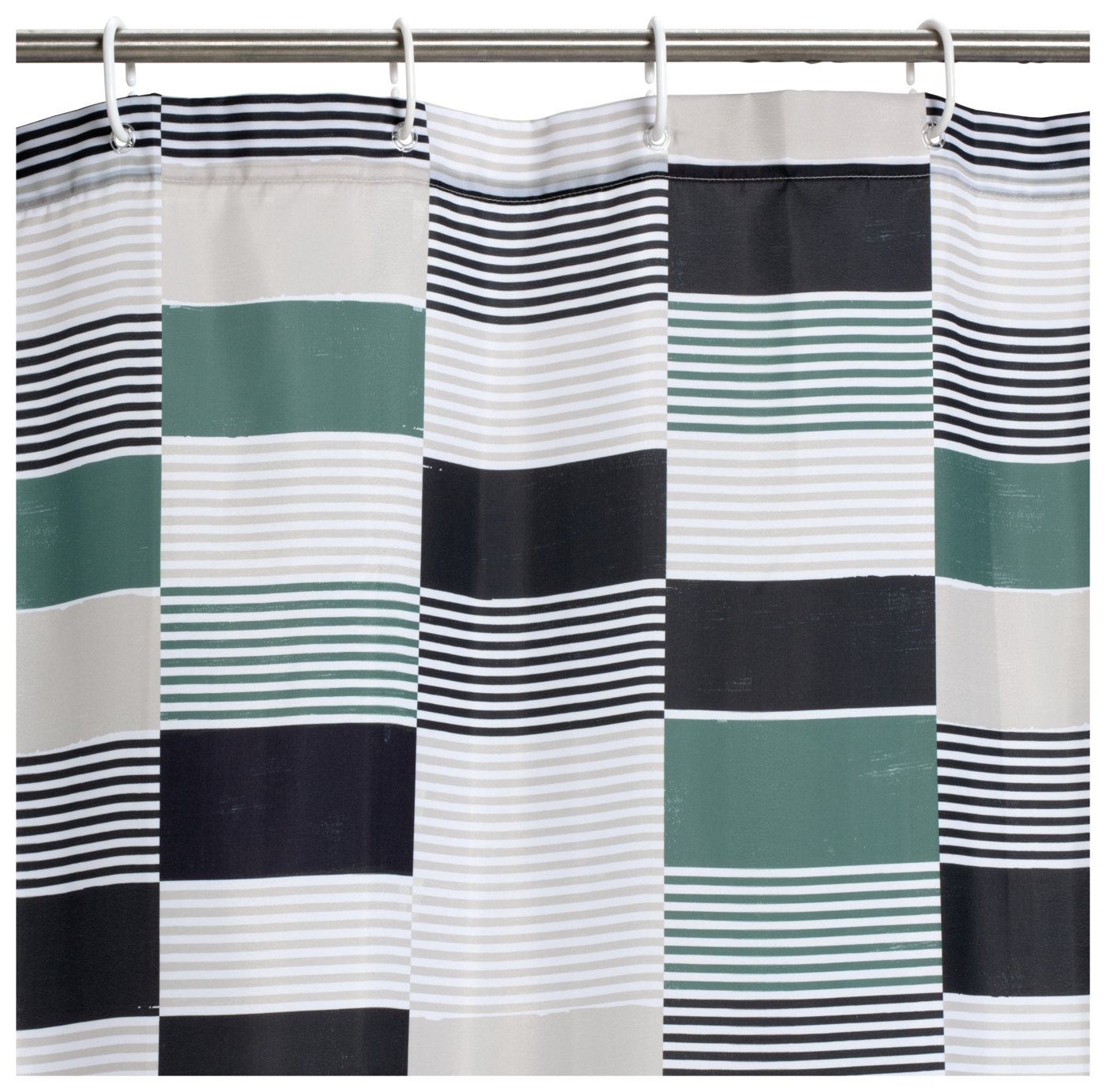 Habitat Block Geo Print Shower Curtain