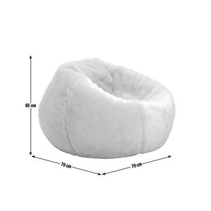 Buy Kaikoo Ayrton Fur Bean Bag Cream Bean bags Argos