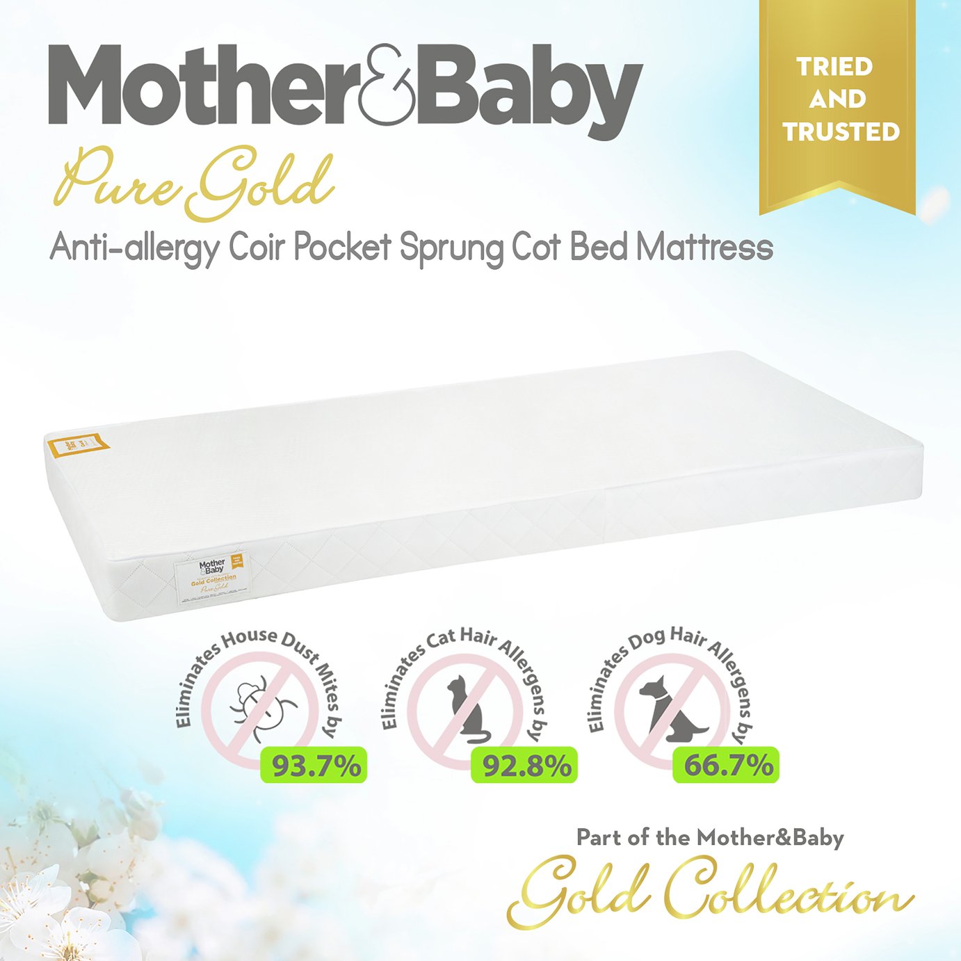 Mother&Baby 140 x 70cm Anti-Allergy Pocket Cot Bed Mattress Review