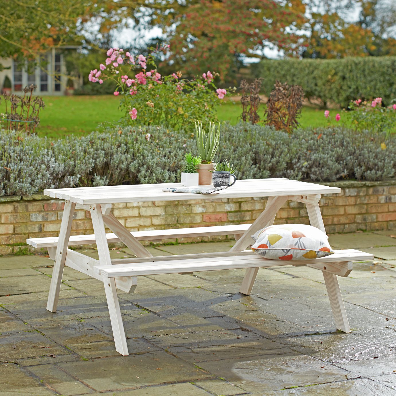 Argos Home Wooden 4 Seater Picnic Bench Review