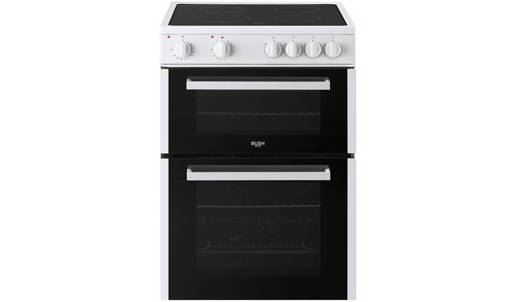Bush B60TCWX 60cm Double Oven Electric Cooker - White