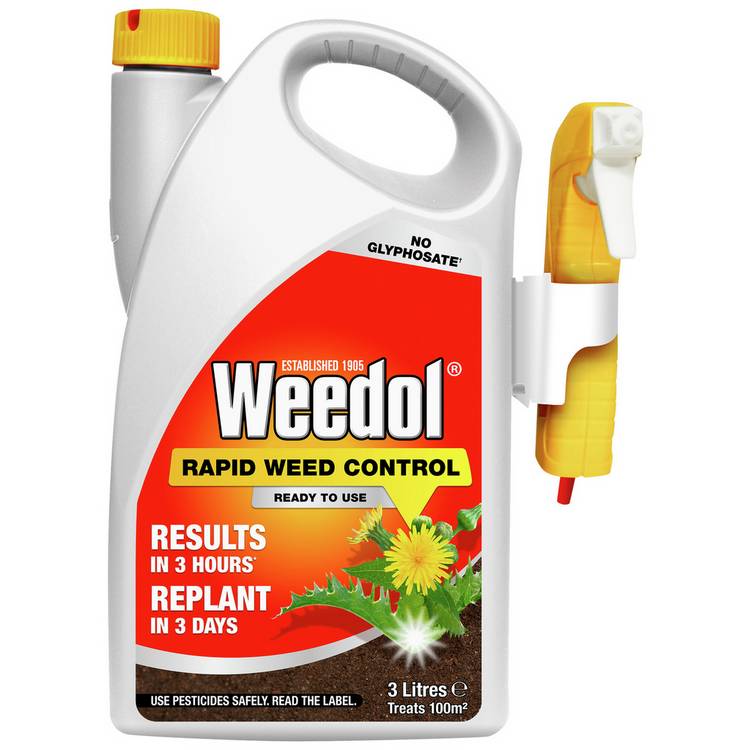 Weedol Rapid Weed Control Ready to Use Weedkiller - 3L 0