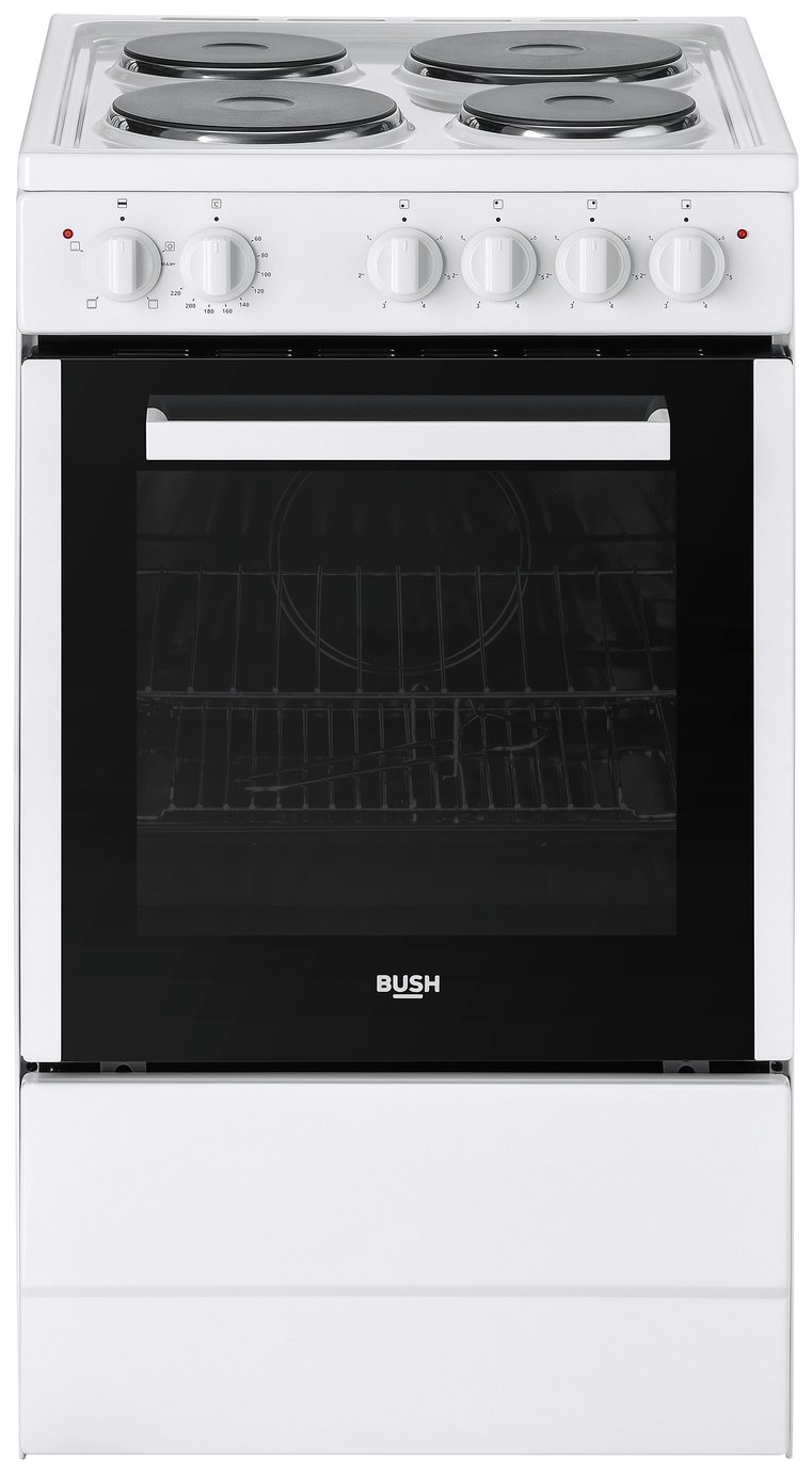 Bush BESAW50W 50cm Freestanding Electric Cooker - White