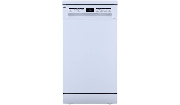 Bush DWSLE96W Slimline Dishwasher - White