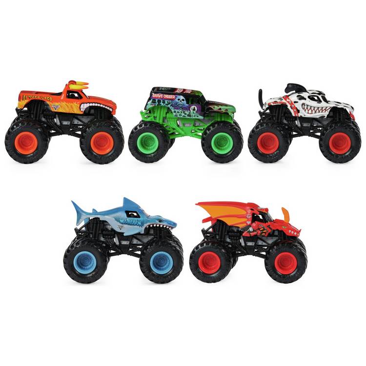 Monster Jam 1:64 Monster Truck Set- Pack of 5 0