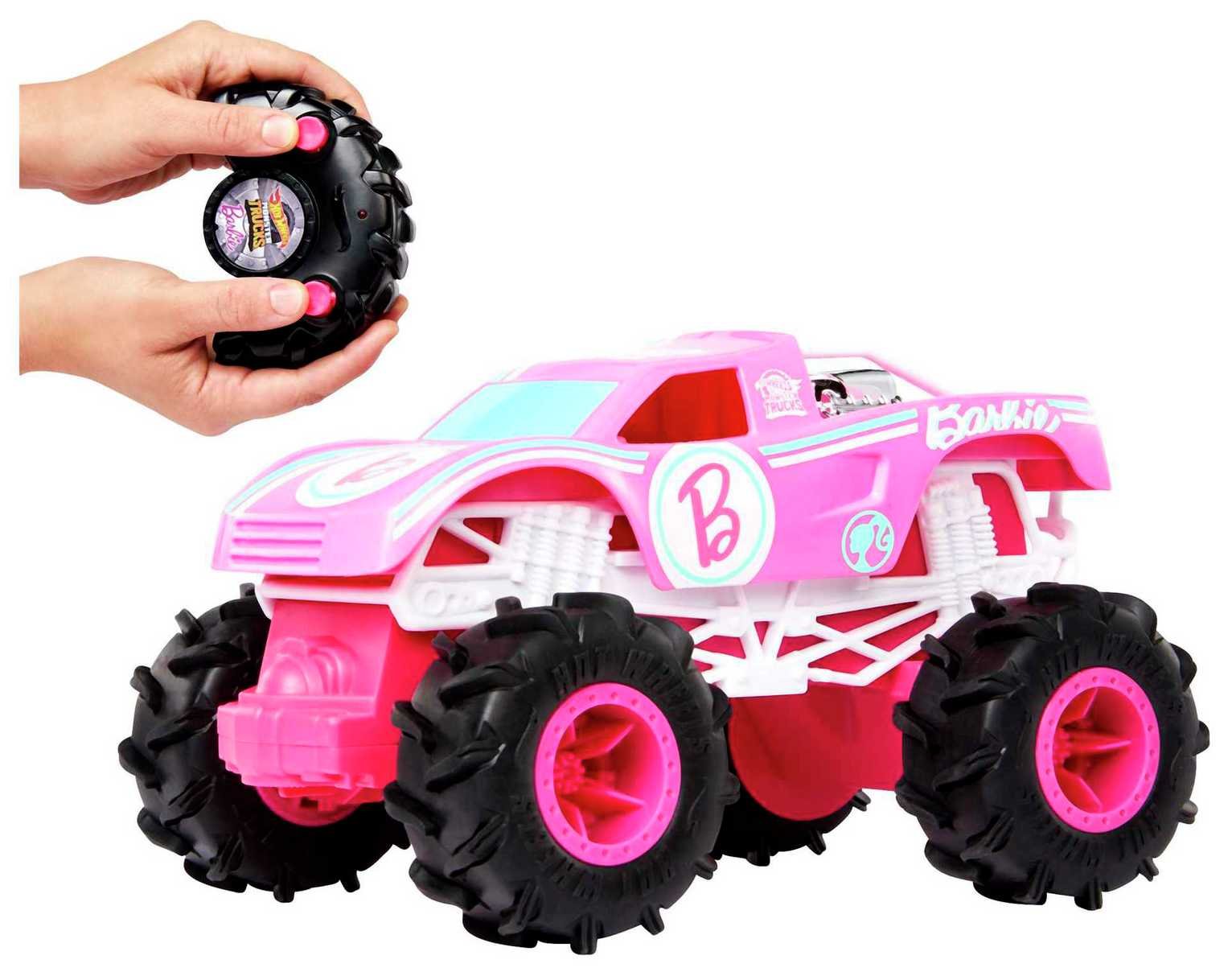 Hot Wheels Monster Trucks Barbie Remote-Control Toy Truck