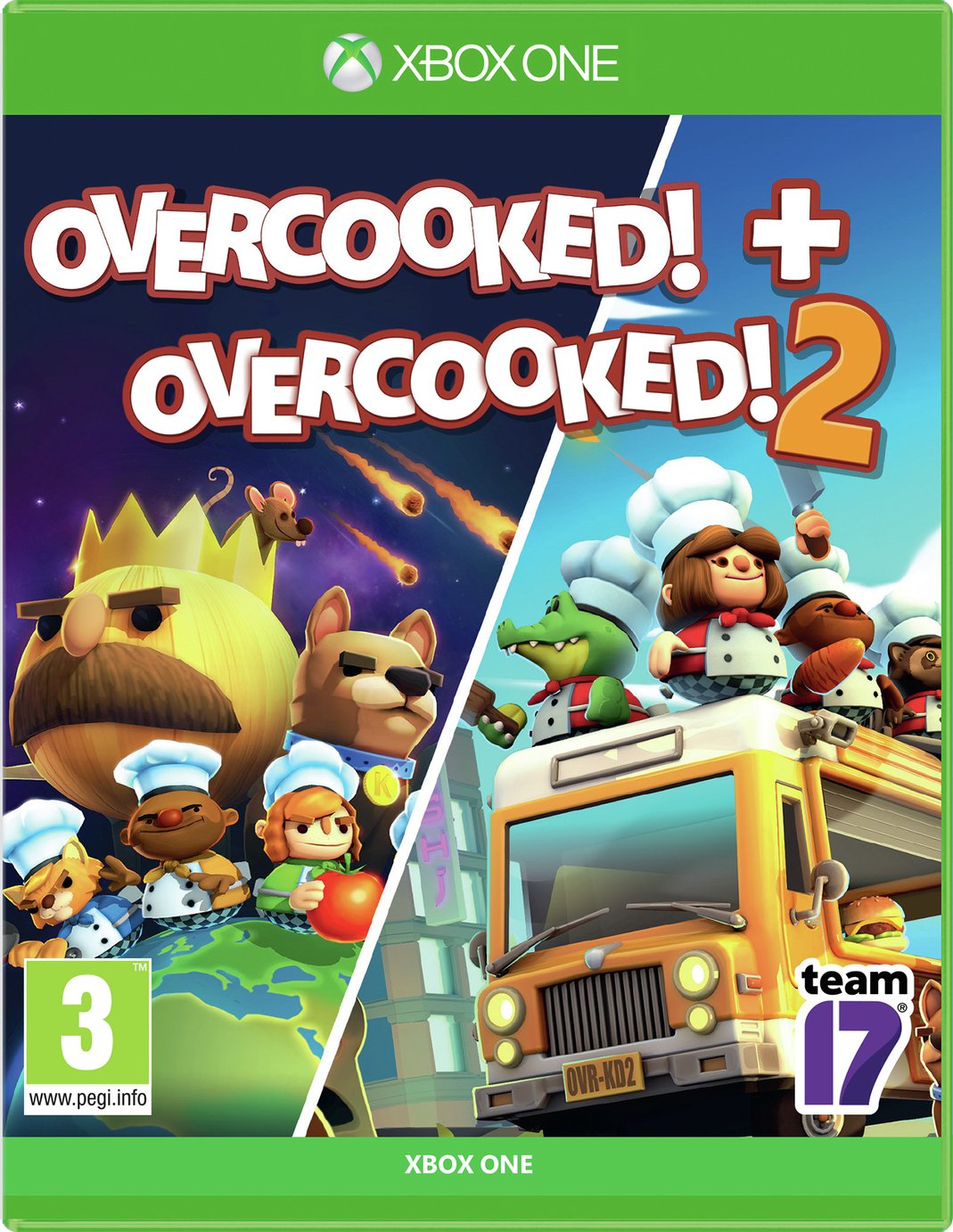 Overcooked! & Overcooked! 2 Xbox One Game Double Pack