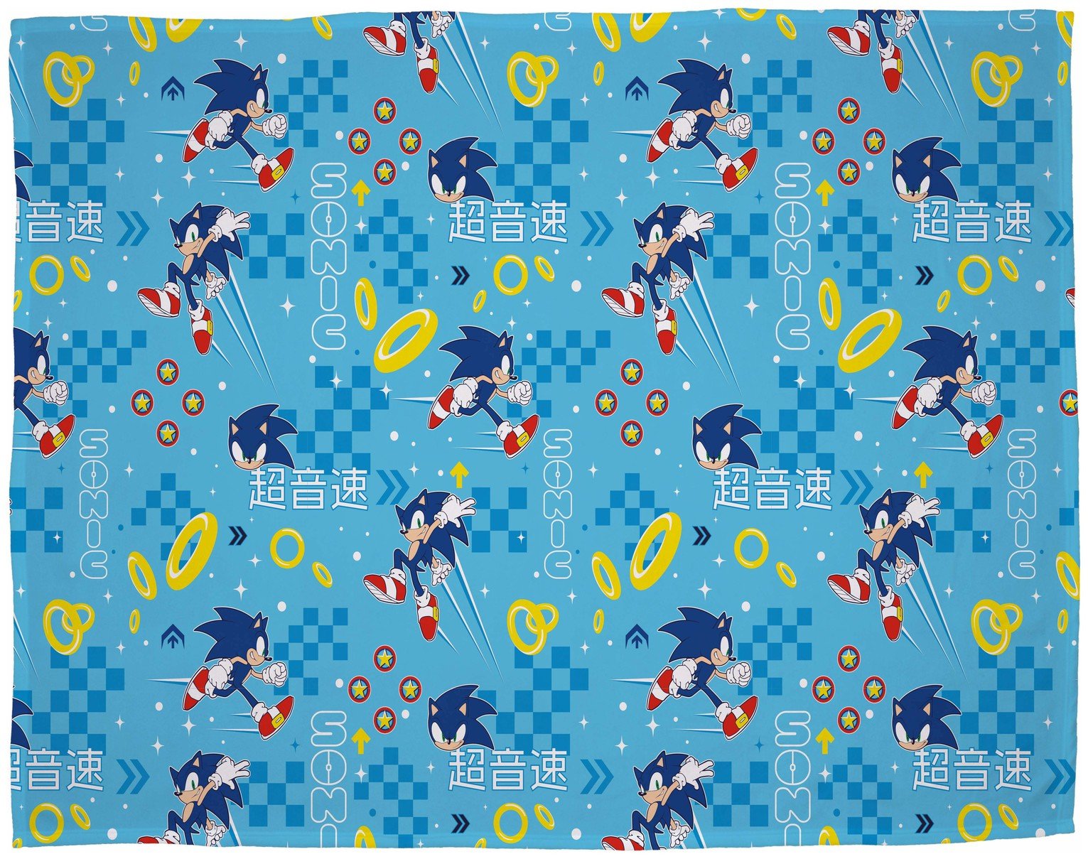 Sonic Kids Fleece Throw - Multicolured -150X100cm