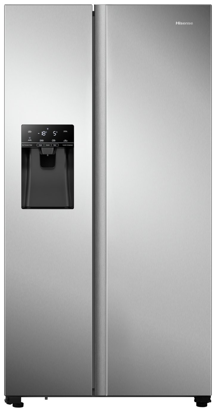 Hisense RS694N4TIE American Fridge Freezer - Silver