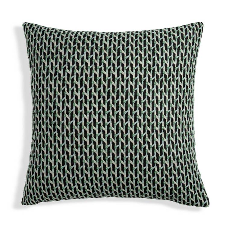 Habitat Mono Geo Jacquard Cushion Cover - 43x43cm 0