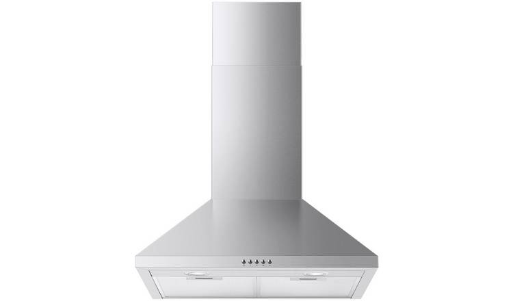 Bush BCH60B 60cm Chimney Cooker Hood - Stainless Steel
