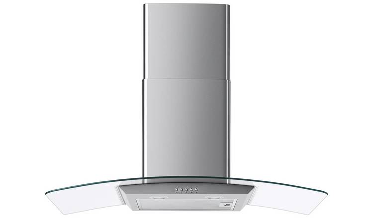 Bush BGH90SS 90cm Chimney Cooker Hood - Stainless Steel