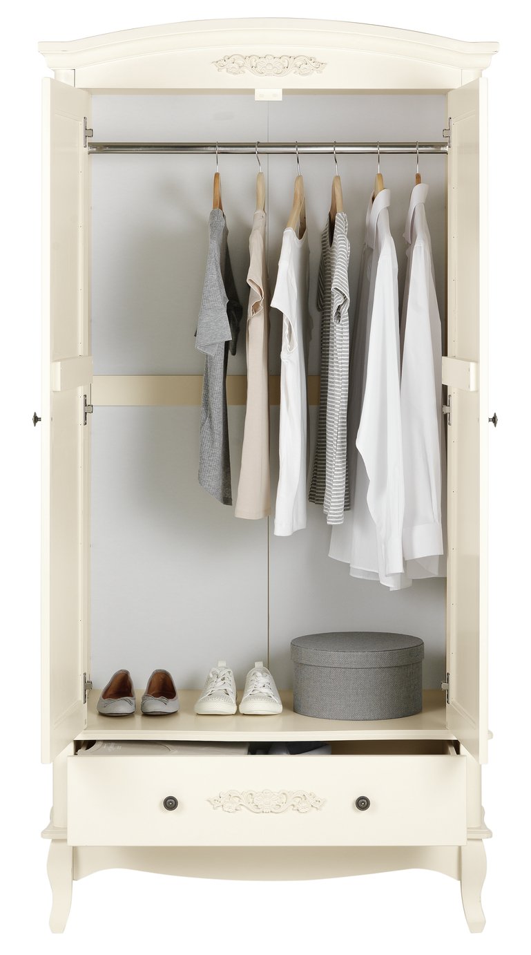 Argos Home Sophia 3 Piece 2 Door Wardrobe PackageSoft White Reviews