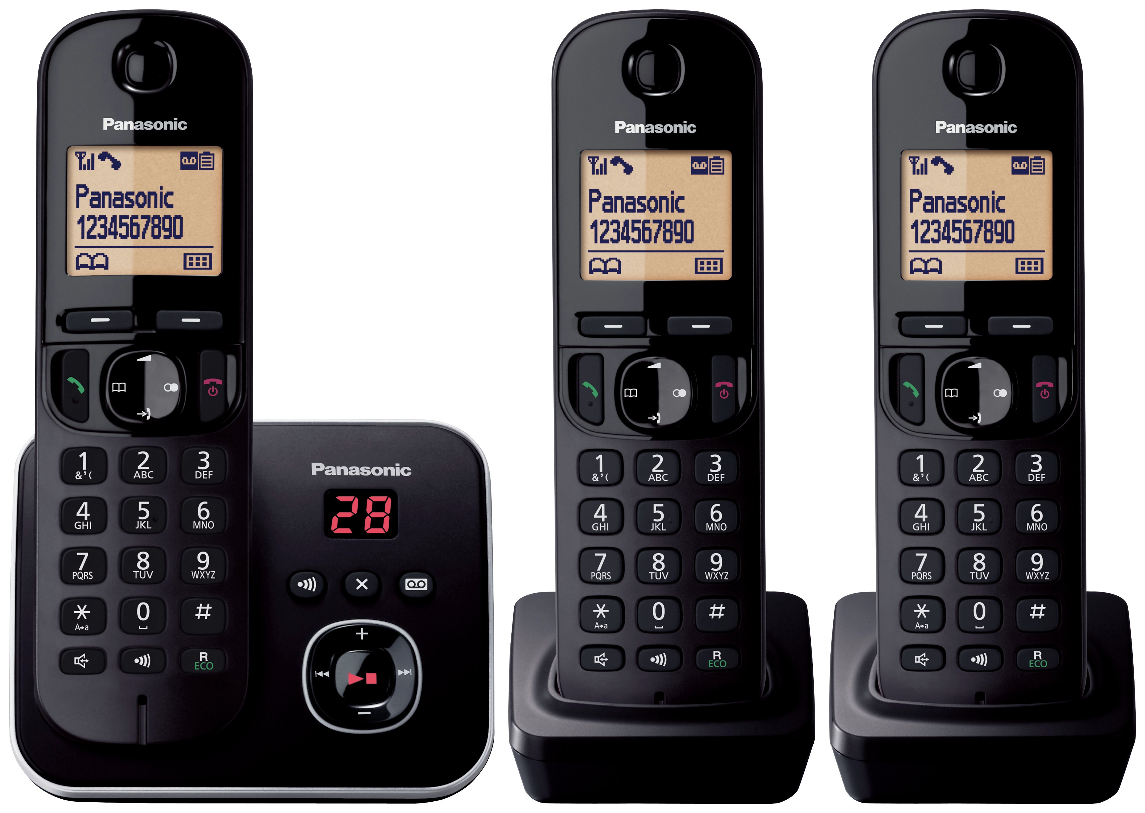 Panasonic KXTG6803 Cordless Telephone with Answer M/c-Triple Review