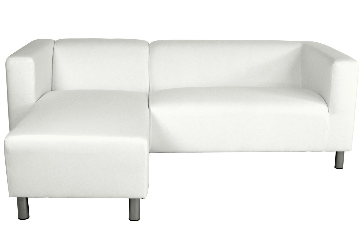 Argos Home Moda Left Corner Fabric Sofa - White