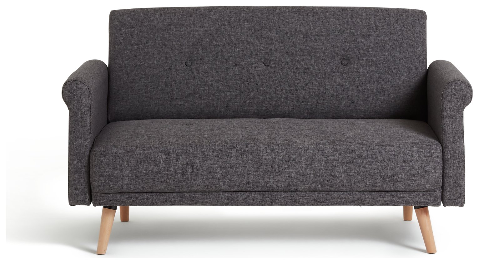 Habitat Evie Fabric 2 Seater Sofa in a Box - Charcoal