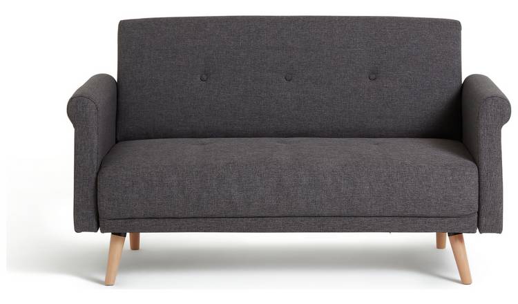 Argos Home Evie 2 Seater Fabric Sofa in a Box - Charcoal