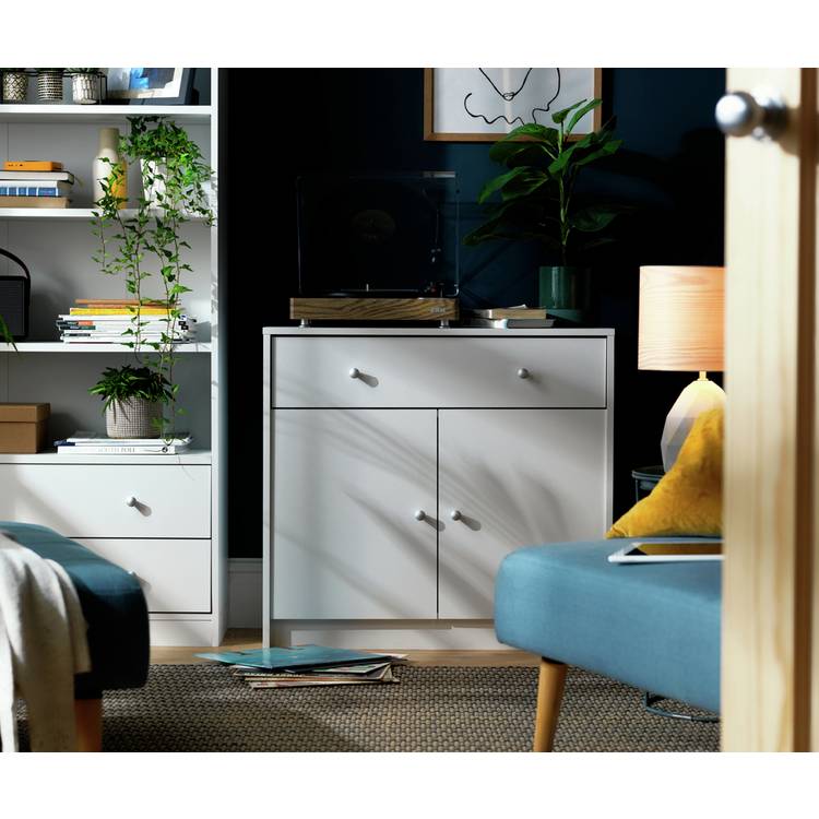 Argos Home Maine 2 Door 1 Drawer Sideboard - White 0