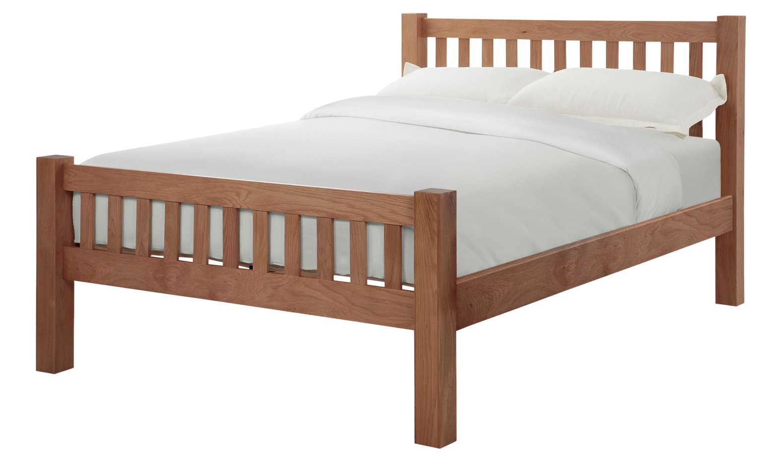 silentnight keswick wooden bed frame with optional mattress