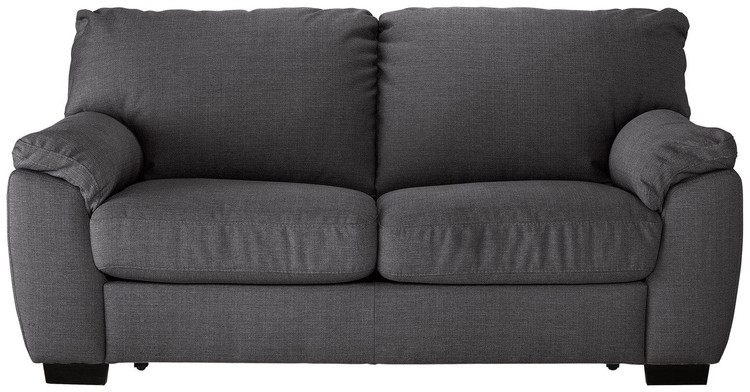 Argos Home Milano 2 Seater Fabric Sofa Bed - Charcoal