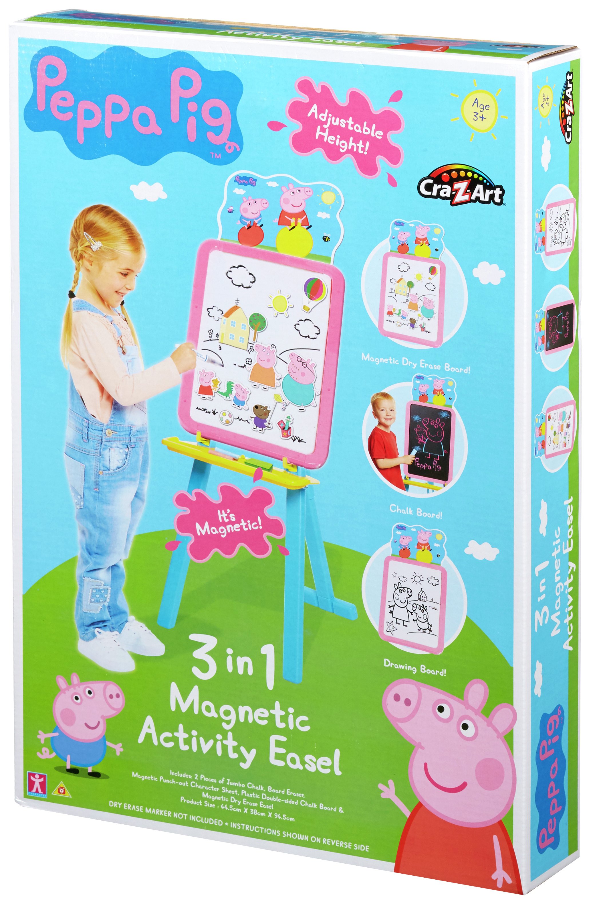 peppa pig deluxe easel playset