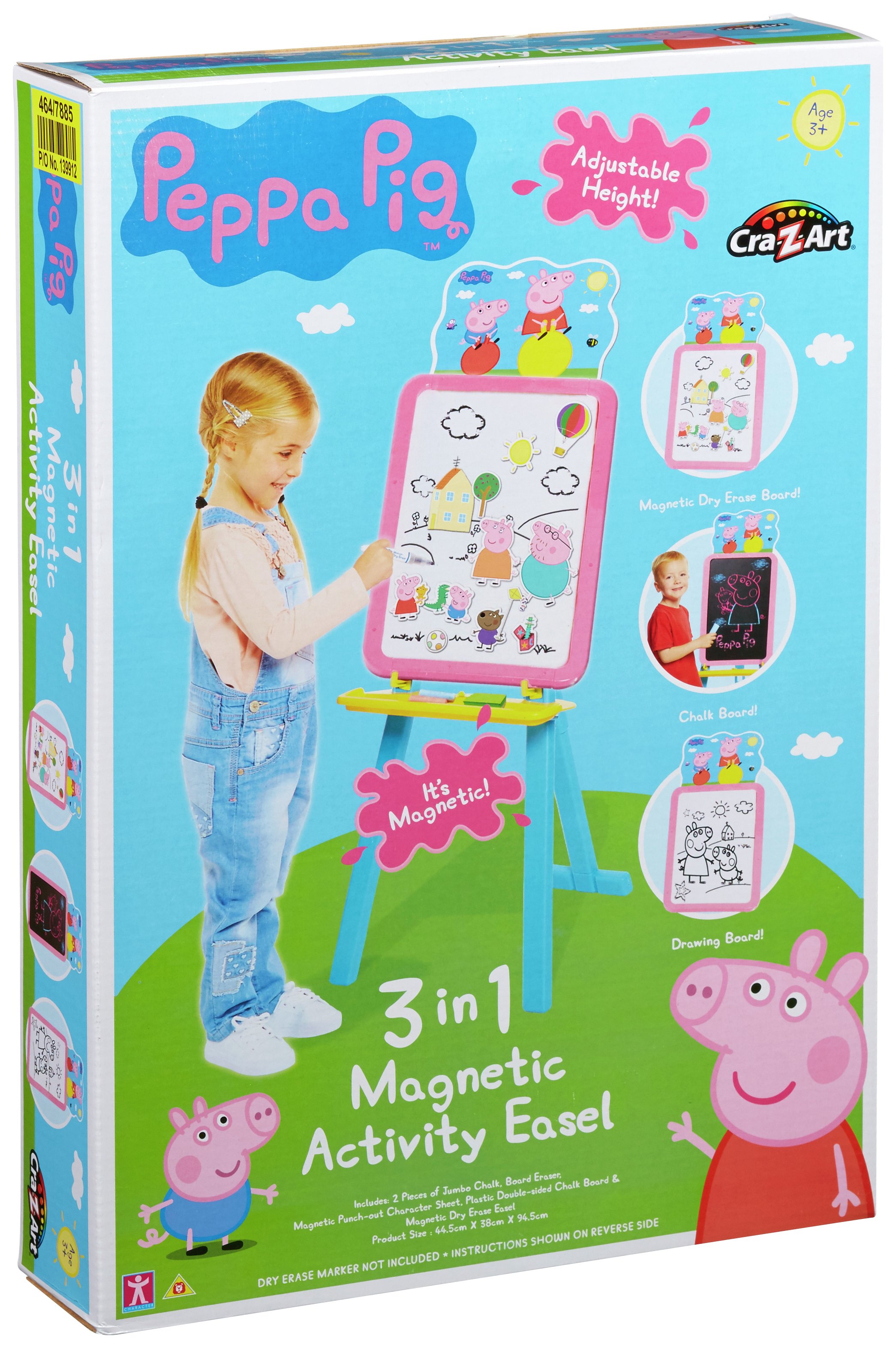 peppa pig deluxe easel playset