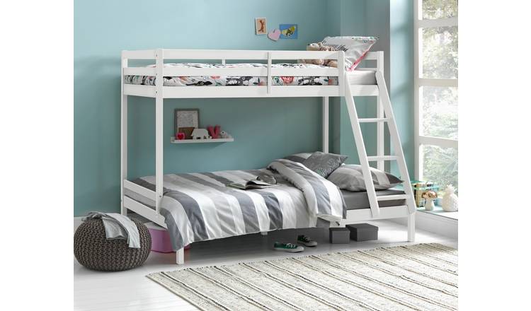 Buy Argos Home Kaycie Triple Bunk Bed & 2 Kids Mattresses White Kids