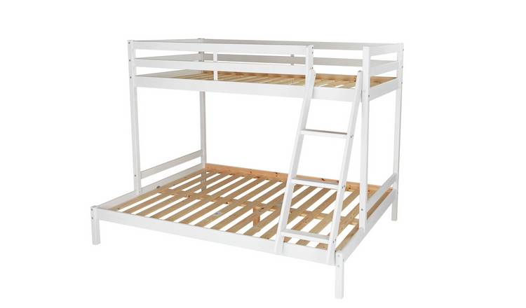 Argos Home Kaycie Triple Bunk Bed & 2 Kids Mattresses -White
