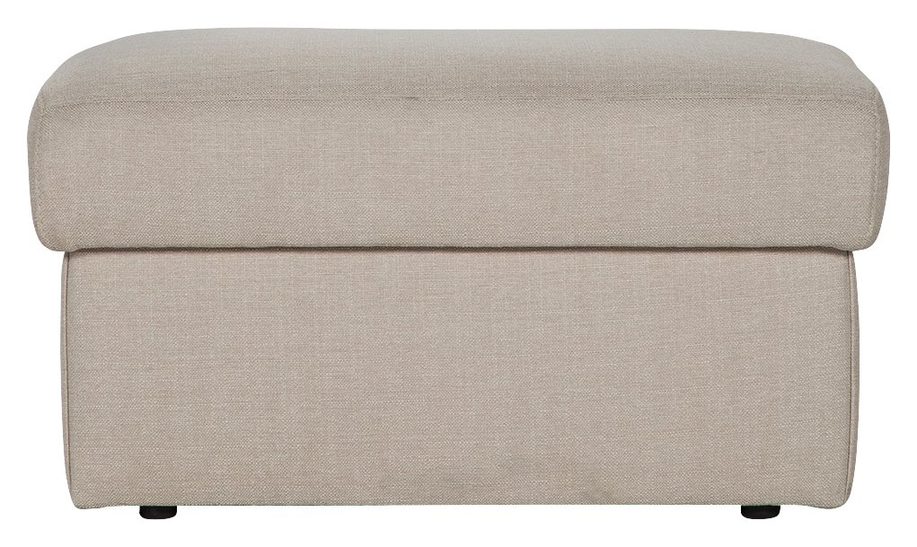 Argos Home Milano Fabric Storage Footstool - Beige